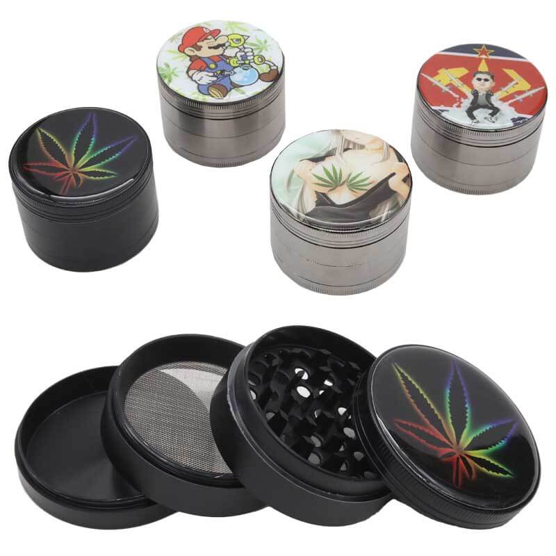 Zinc Metal Character Faces 4 Part Heavy Grinder | 63mm | Assorted Designs product image